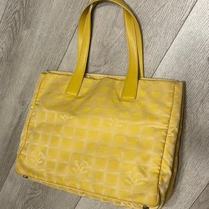Chanel Medium Travel Ligne Tote in yellow